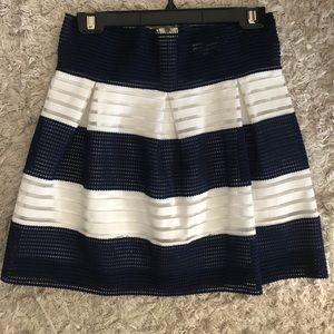 Navy blue and white skirt